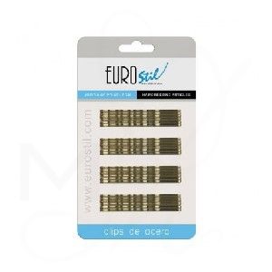 24 CLIPS ONDULADO BRONCE 70MM/1611