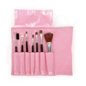 SET ESTUCHE 7 PINCELES MAQUILLAJE TIKA PINK BFEST43503